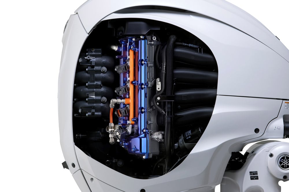Yamaha Hydrogen Powered engine close up